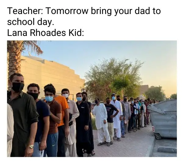 Lana Rhoades Kid Meme on School Day