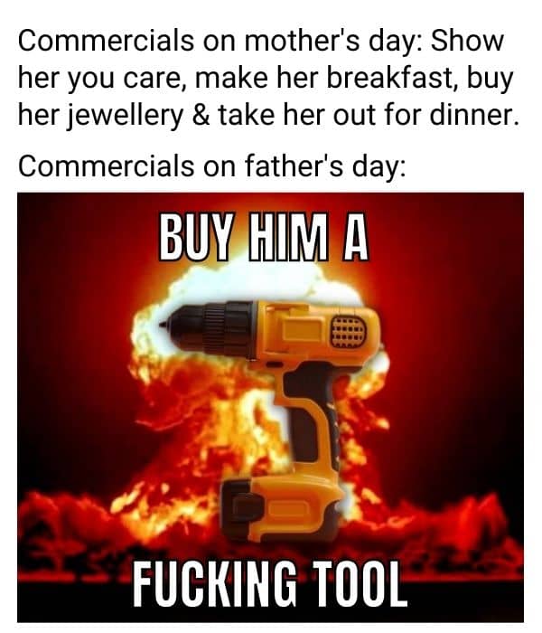 Mothers Day vs Fathers Day Meme
