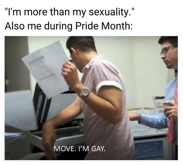 Move Im Gay Meme on Pride Month