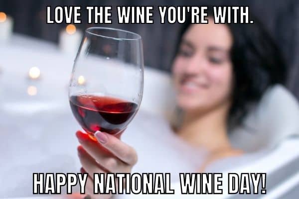 National Wine Day Meme on Love