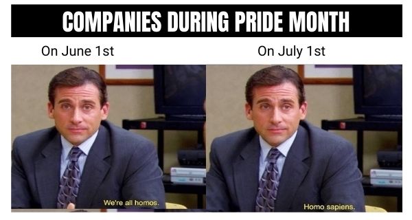 Pride Month Meme on Companies