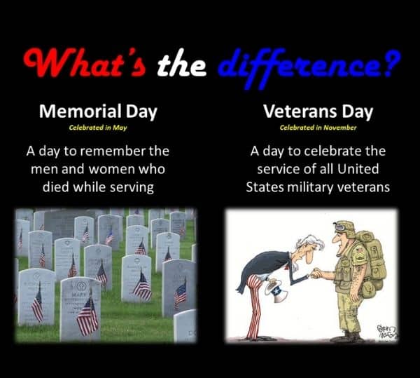 Veterans Day Meme on Memorial Day