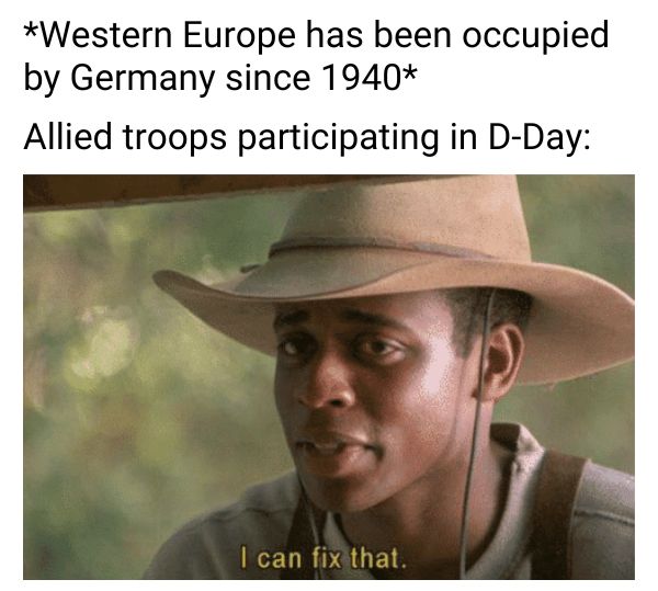 Allied Troops Meme on D-Day