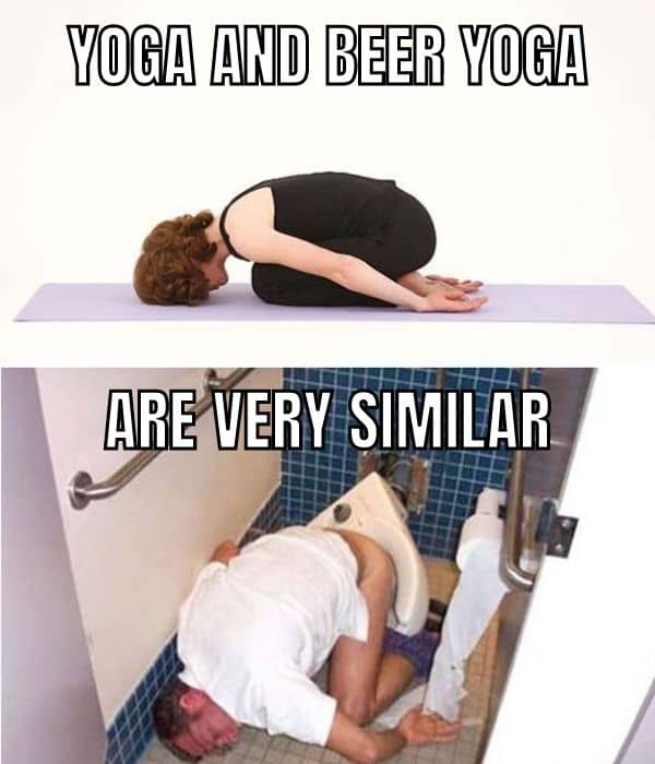 Beer Yoga Meme