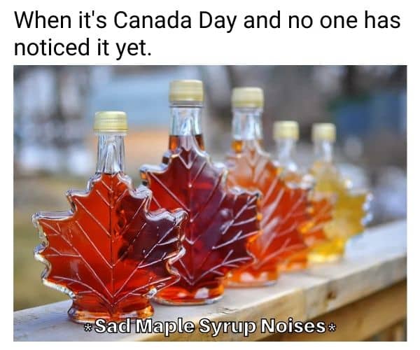 Canada Day Meme on Maple Syrup