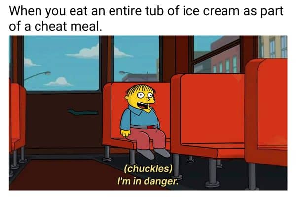 Cheat Meal Meme on Ice Cream
