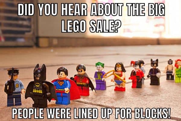 Dad Joke Meme On Lego Sale