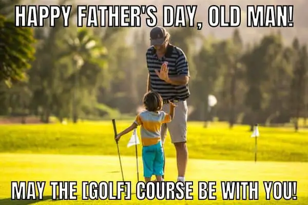 Father's Day Golf Meme