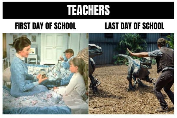 First Day Of School vs Last Day Of School Meme
