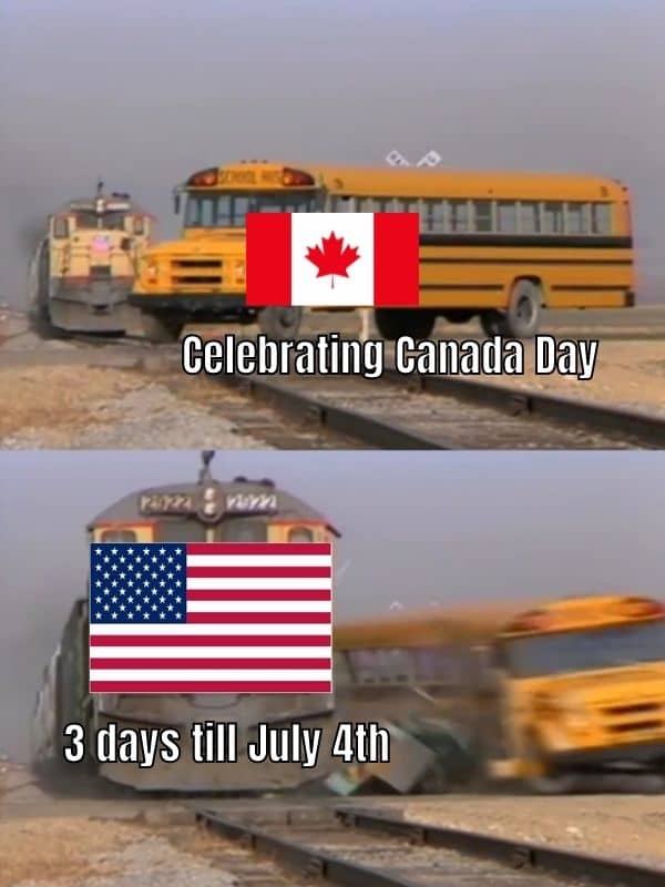 Fourth July Meme on Canada Day Celebration