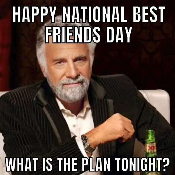 Friends Plans Meme on National Best Friend Day