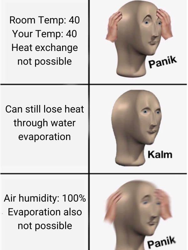Funny Heat Meme on Evaporation