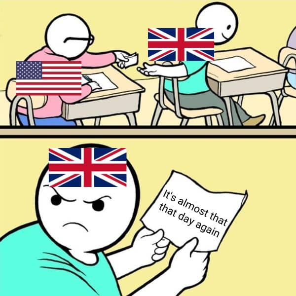Funny July 4th Meme on UK
