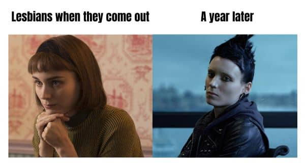 Funny Lesbian Meme on Coming Out