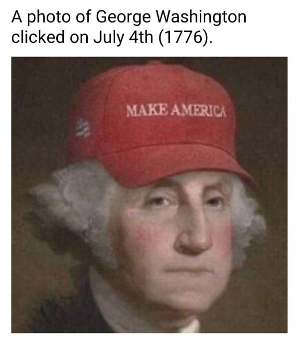 George Washington Meme on 4th July