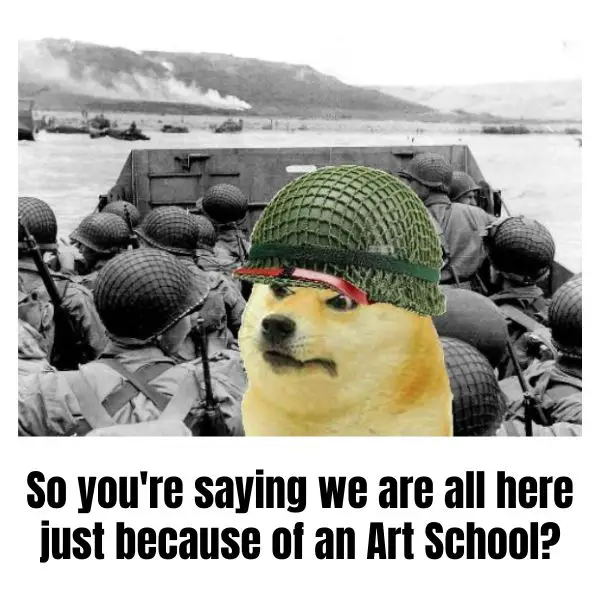Hitler Art School Meme on D Day