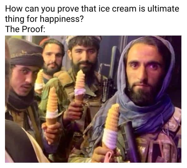 Ice Cream Meme on Taliban
