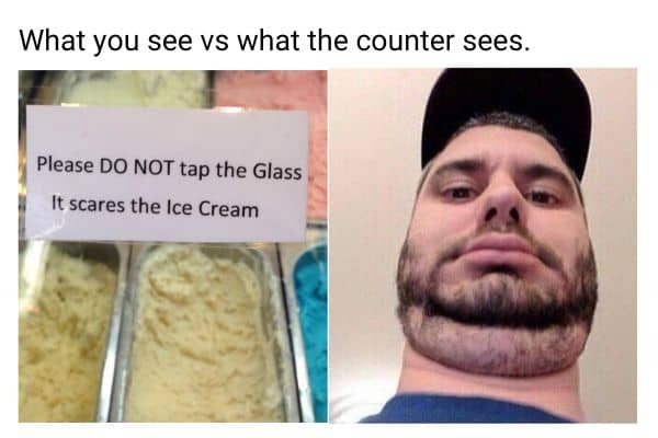 Ice cream Counter Meme