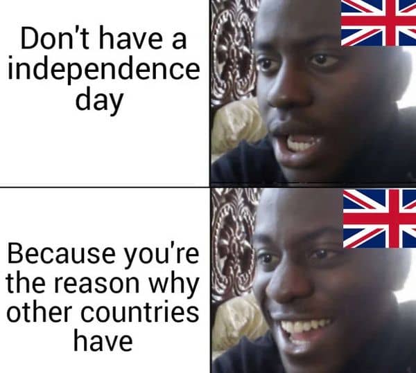 Independence Day Meme on England
