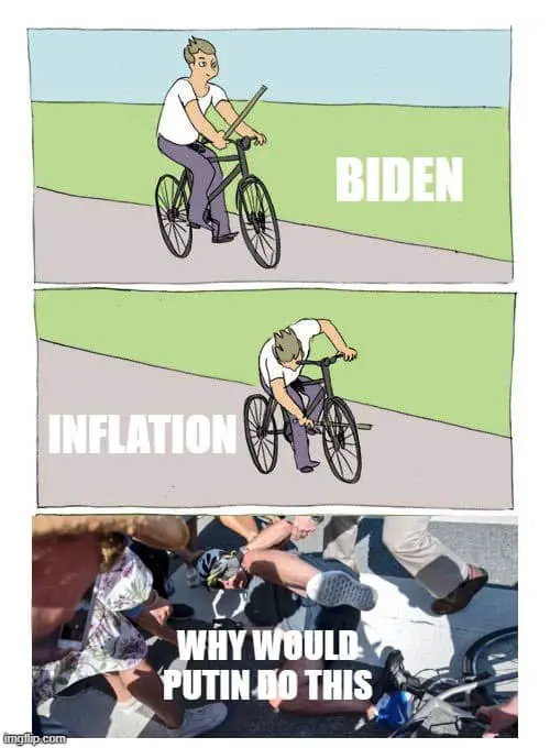 Joe Biden Bike Meme on Putin