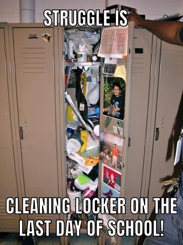 Last Day Of School Meme on Locker