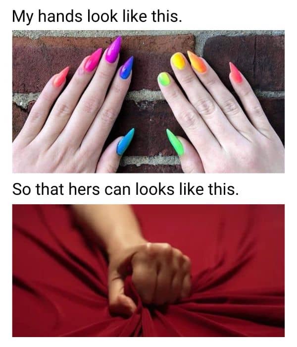 Lesbian Fingernails Meme