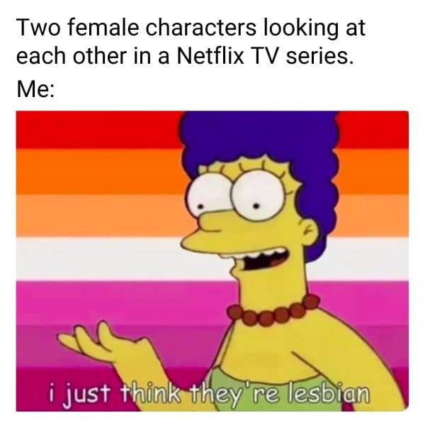 Lesbian Netflix Meme