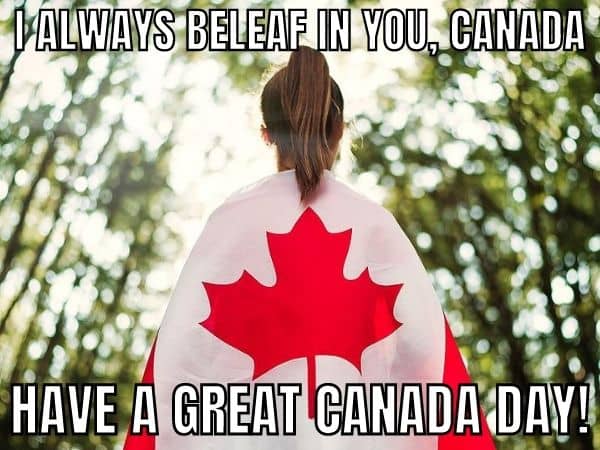 Maple Leaf Meme on Canada Day