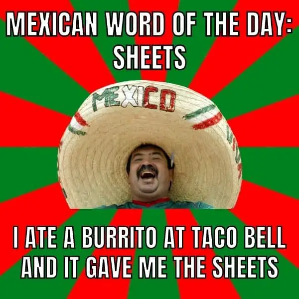 Mexican Word Of The Day Meme on Sheets
