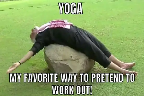 Narendra Modi Yoga Meme on Workout