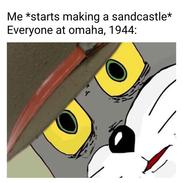 Sandcastle Meme on D-Day