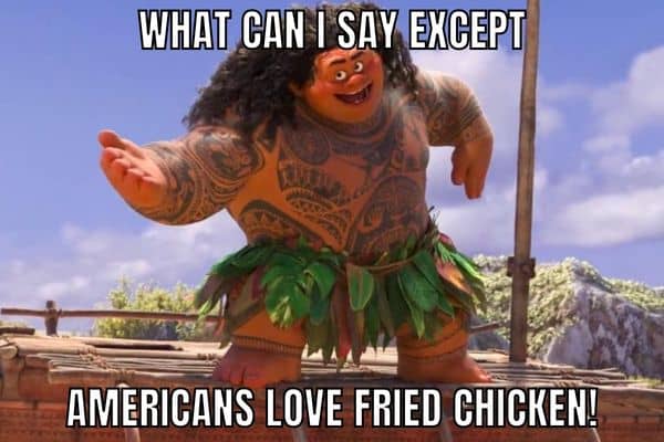 American Meme on Fried Chicken