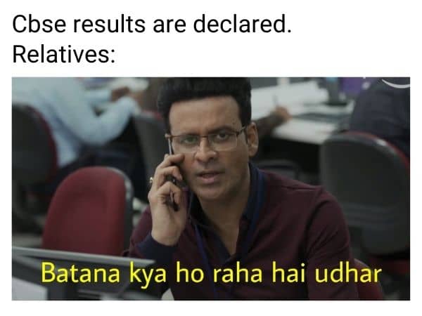 CBSE Results Meme on Relative