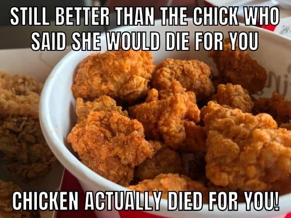 Chick Girl Meme on Chicken
