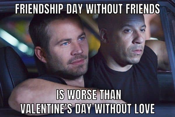 Friendship Day Meme on Valentine's Day