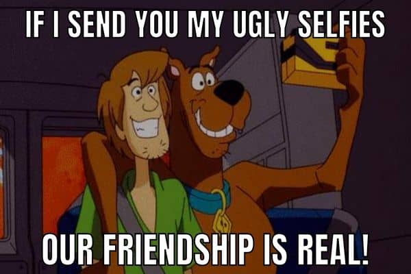 Funny Friendship Meme on Shaggy and Scooby