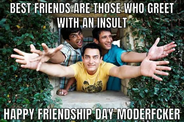 Happy Friendship Day Meme on 3 Idiots