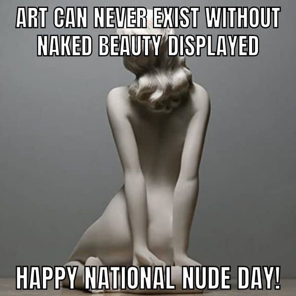 Happy National Nude Day Meme on Art
