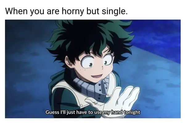 Horny Anime Meme on Boys