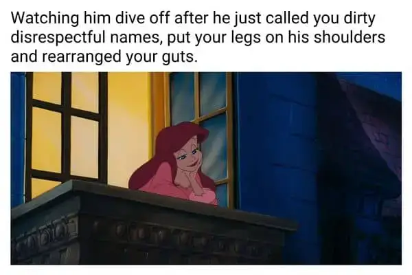 Horny Girlfriend Meme on Little Mermaid