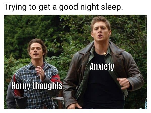Horny Thoughts Meme on Sleep