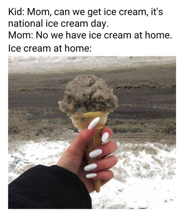 Ice Cream At Home Meme