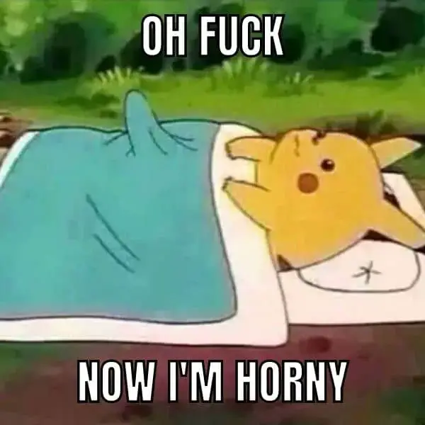 Im Horny Meme on Pikachu Boner