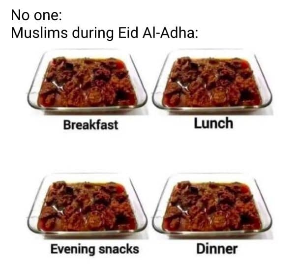 Muslim Food Meme on Eid