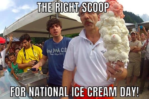 National Ice Cream Day Meme on Scoop