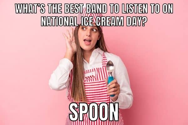 National Ice Cream Day Meme on Spoon