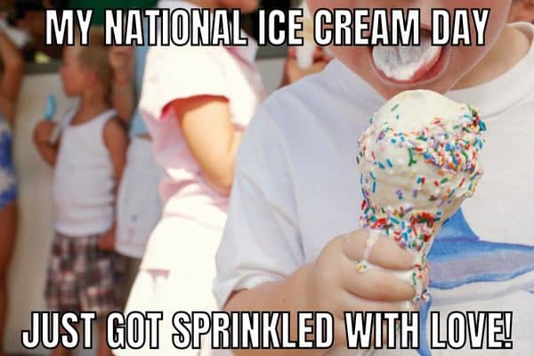 National Ice Cream Day Meme on Sprinkles