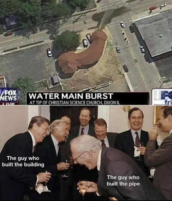 Water Main Burst Meme