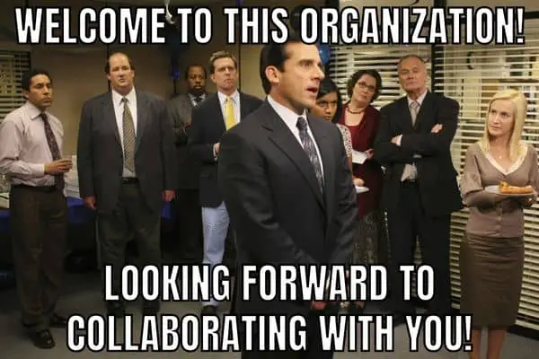 Welcome To The Organization Meme on The Office