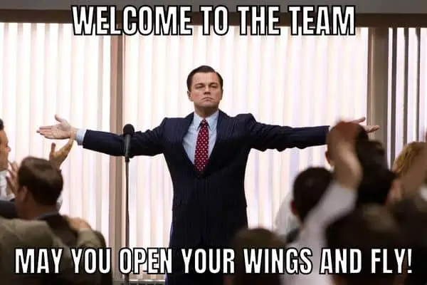 Welcome To The Team Meme on Leonardo DiCaprio
